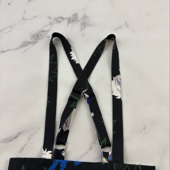 Hot Topic Womens Hunter Hunter Anime Mini Suspender Skirt Size S Black Cartoon - Picture 2 of 5